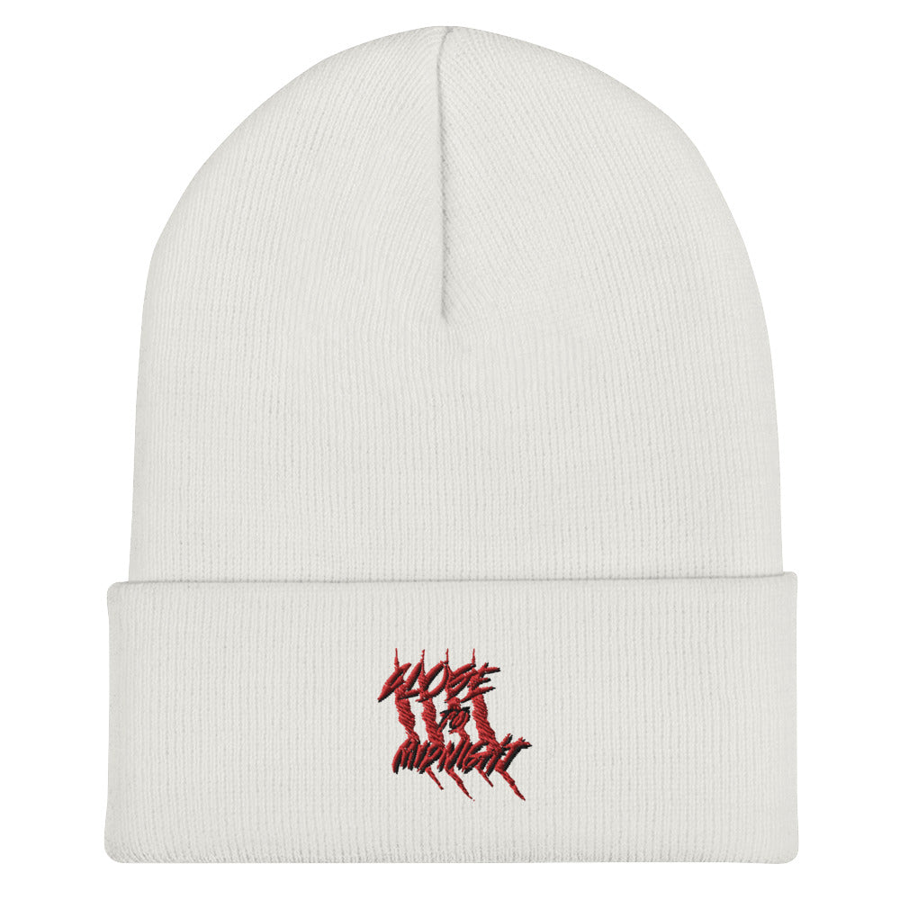 Close To Midnight | Cuffed Beanie | White