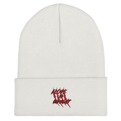 Close To Midnight | Cuffed Beanie | White