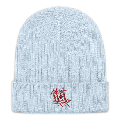 Close To Midnight | Ribbed Knit Beanie | Sky Blue