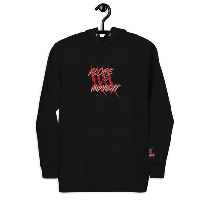 Close To Midnight | Premium hoodie | Black (Large Chest) embro.