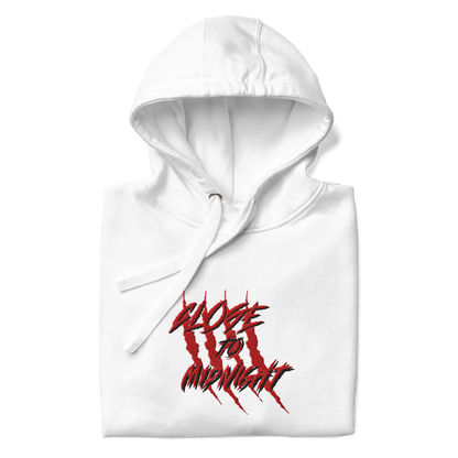 Close To Midnight |Premium hoodie | White