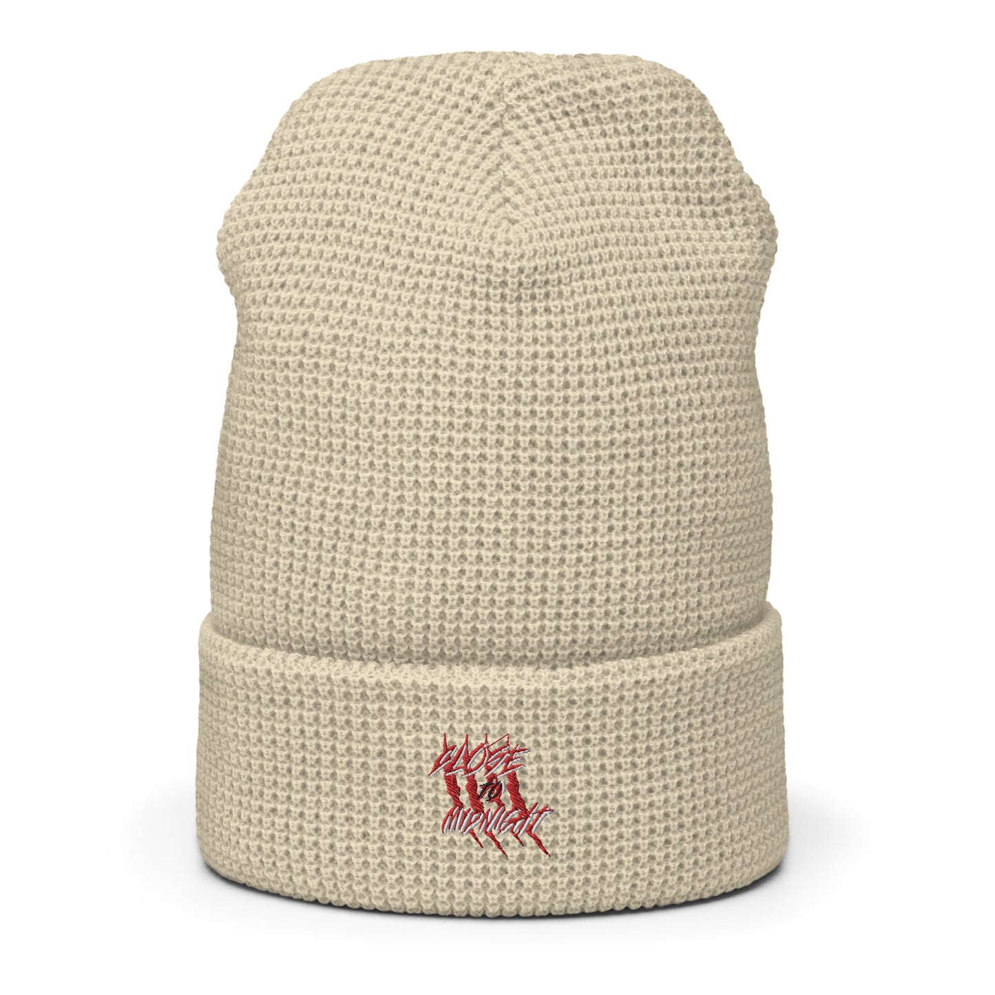 Close To Midnight | Waffle Beanie | Beige