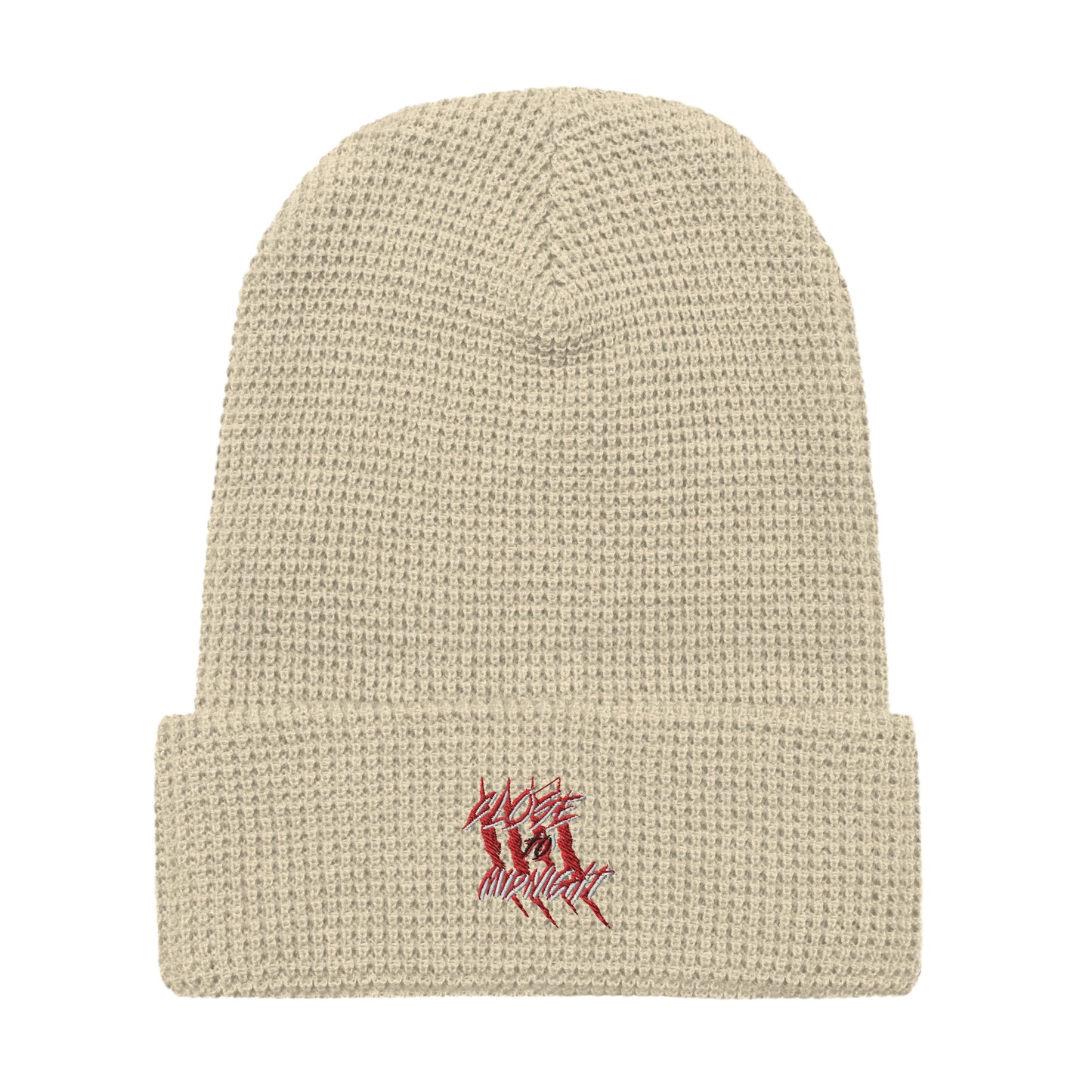 Close To Midnight | Waffle Beanie | Beige