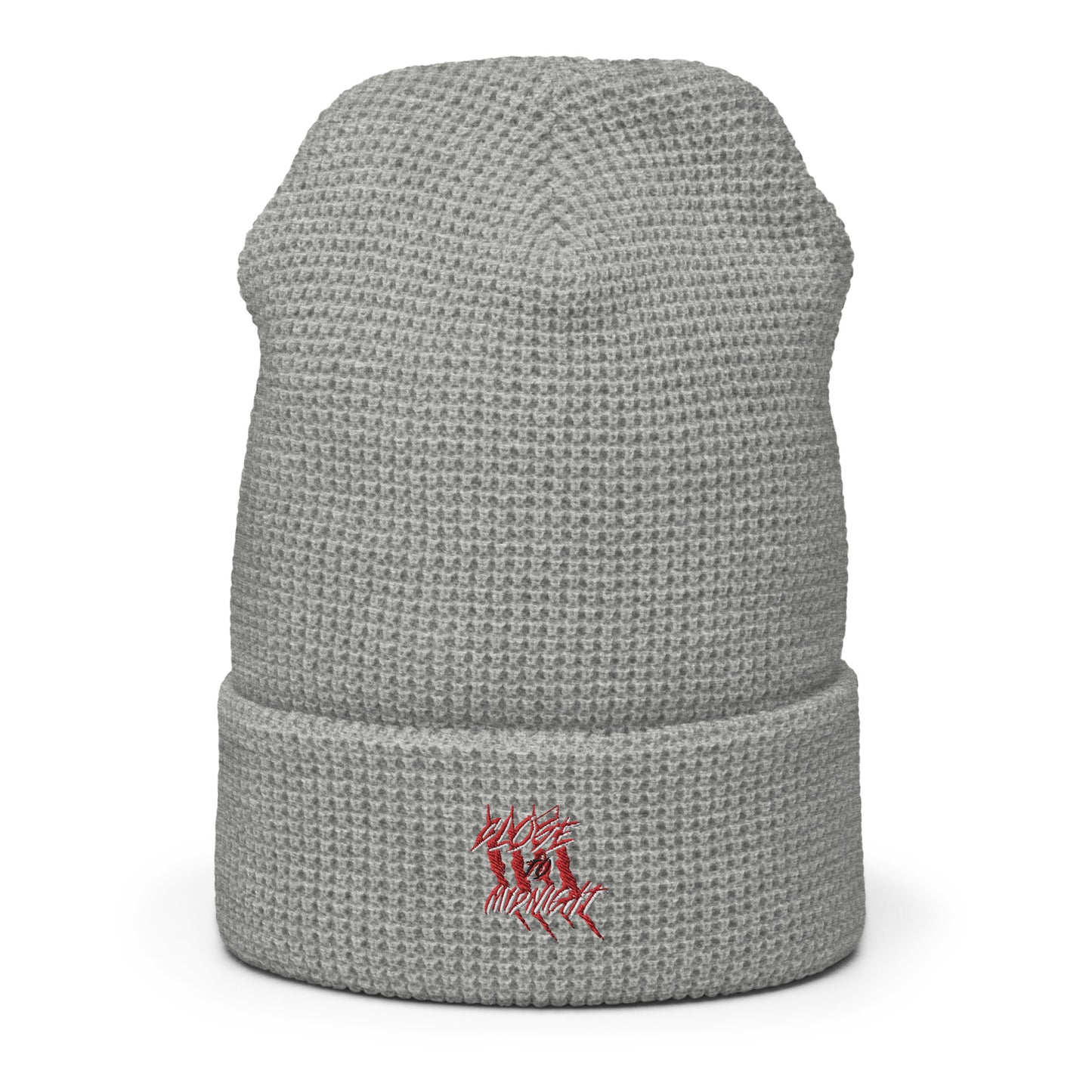 Close To Midnight |Waffle Beanie | Gray