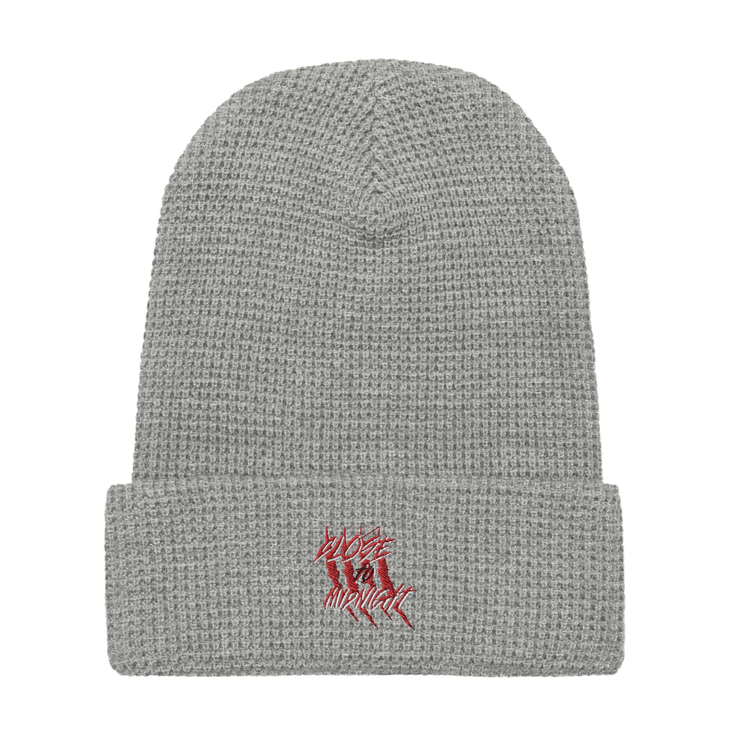 Close To Midnight |Waffle Beanie | Gray